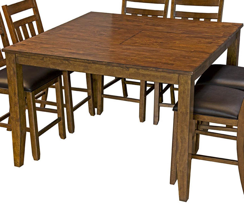 A-America Furniture Mason Butterfly Gathering Height Table in Macciato