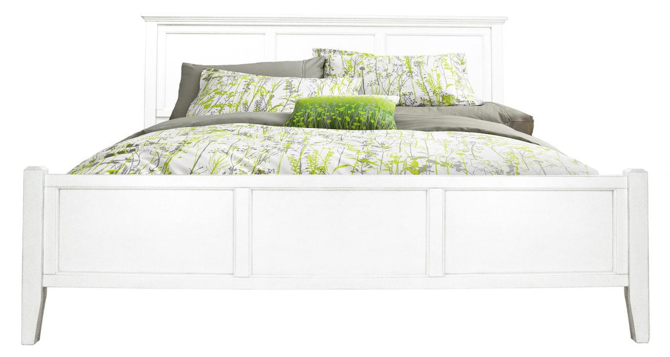 A-America Furniture Northlake King Panel Bed in White Linen