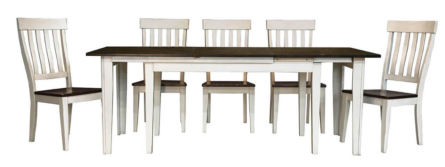 A-America Furniture Toluca 3-Leaf Extension Table in Cherry