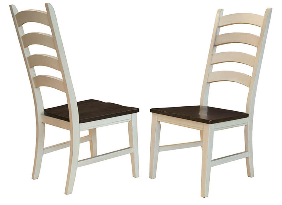 A-America Furniture Toluca Laddderback Side Chair in Cherry (Set of 2)