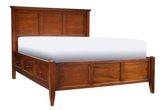A-America Westlake Queen Storage Bed in Brown Cherry