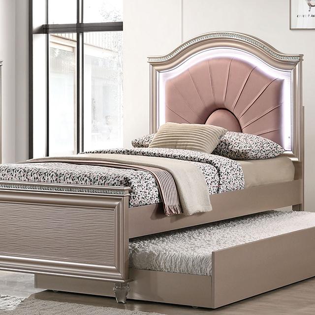 ALLIE Full Bed, Rose Gold