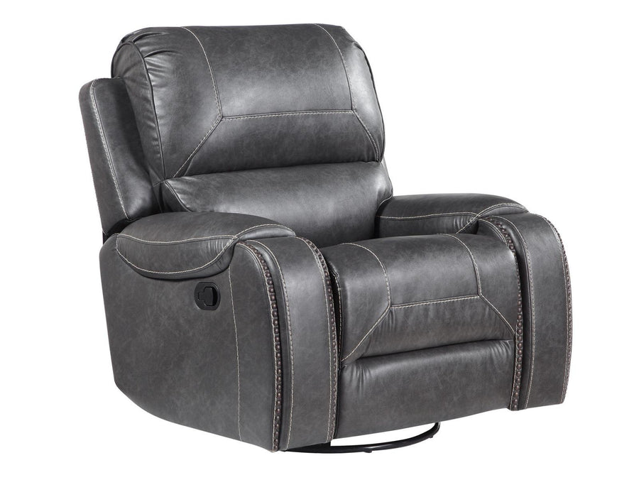 Steve Silver Keily Manual Swivel Glider Recliner in Dove Grey