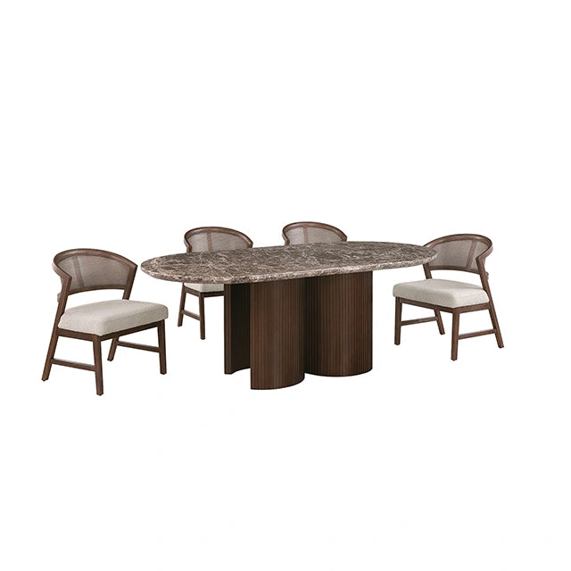 Narvik 5 Pc. Dining Table Set FM37026BR-OT-5PC-DW