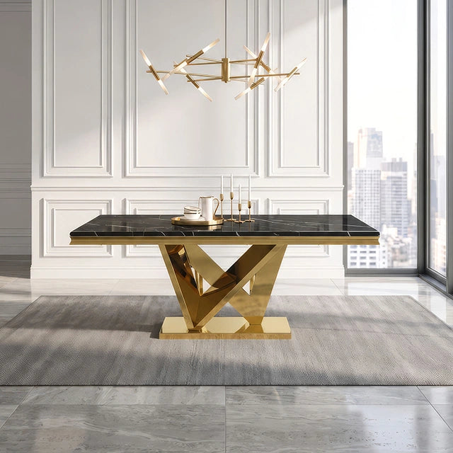 Valdevers Dining Table CM3294SVBK-T-TABLE