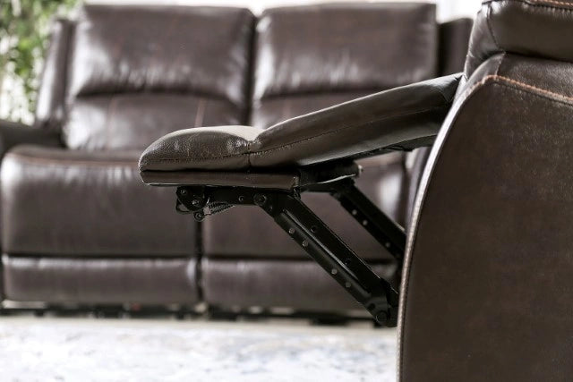 GORGIUS Power Loveseat, Espresso