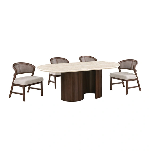 Narvik 5 Pc. Dining Table Set FM37026BR-OT-5PC-DW