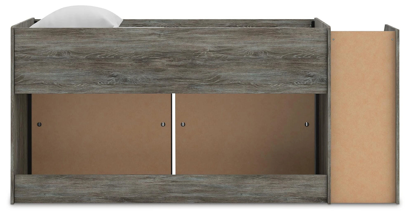 Frandern Loft Bed with Bookcase Storage