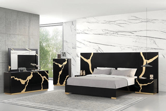 Goldsberg Bed Black/Gold