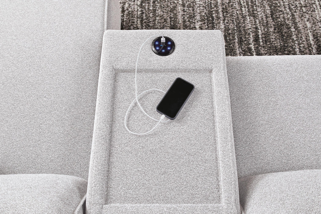 Modmax II Power Reclining Sectional with Audio Consoles