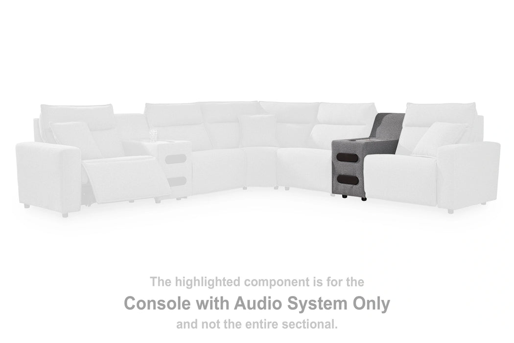 Modmax II Reclining Sectional with Double Chaise and Audio Consoles