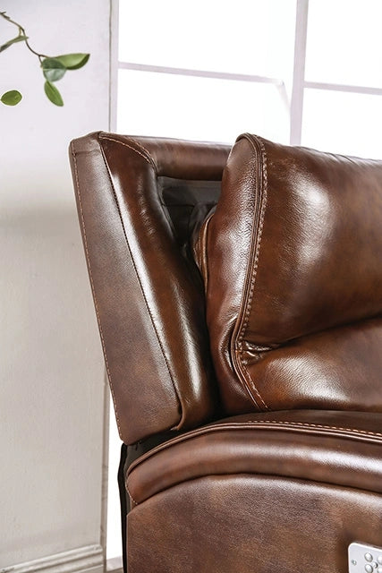 SOTERIOS Power Sofa, Medium Brown