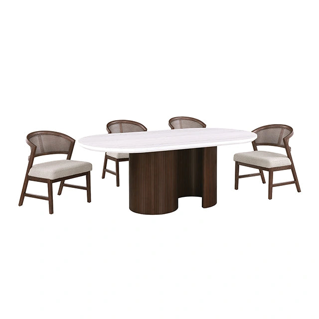 Narvik 5 Pc. Dining Table Set FM37026BR-OT-5PC-DW