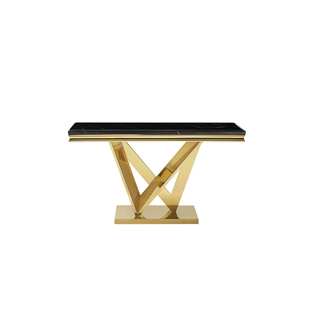 Villarsglane Sofa Table Beige/Gold