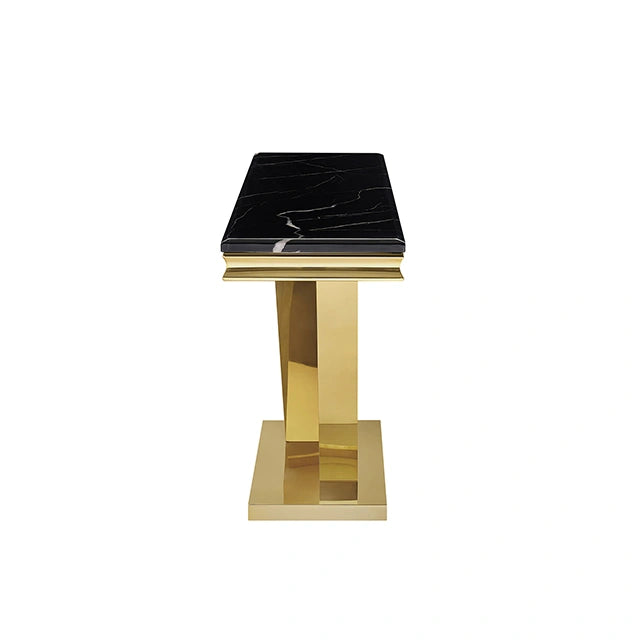Villarsglane Sofa Table Beige/Gold