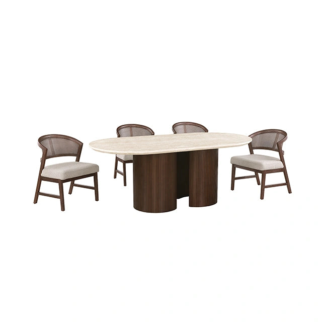Narvik 5 Pc. Dining Table Set FM37026BR-OT-5PC-DW