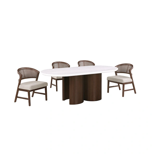 Narvik 5 Pc. Dining Table Set FM37026BR-OT-5PC-DW