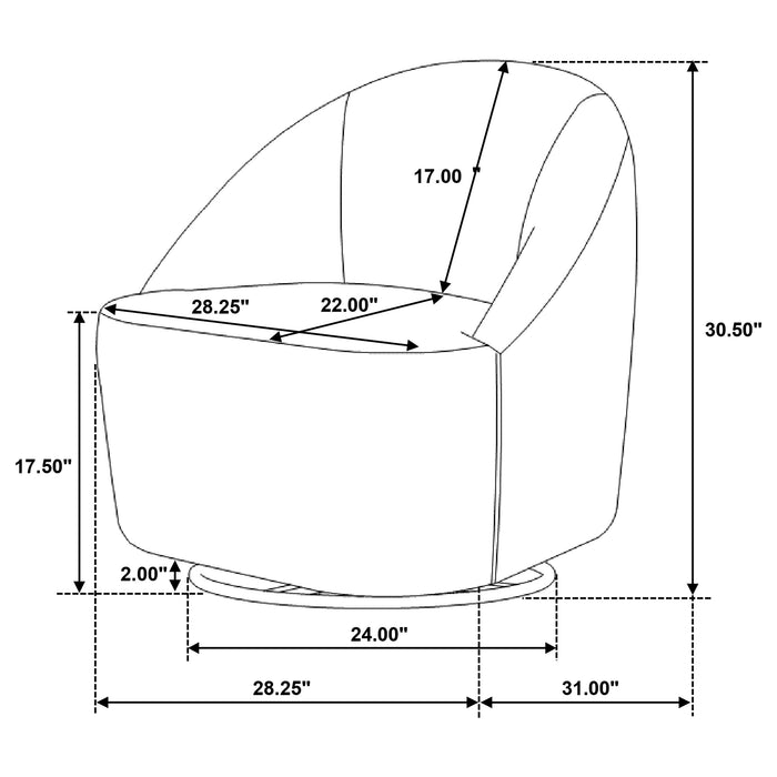 Leon Swivel Accent Chair