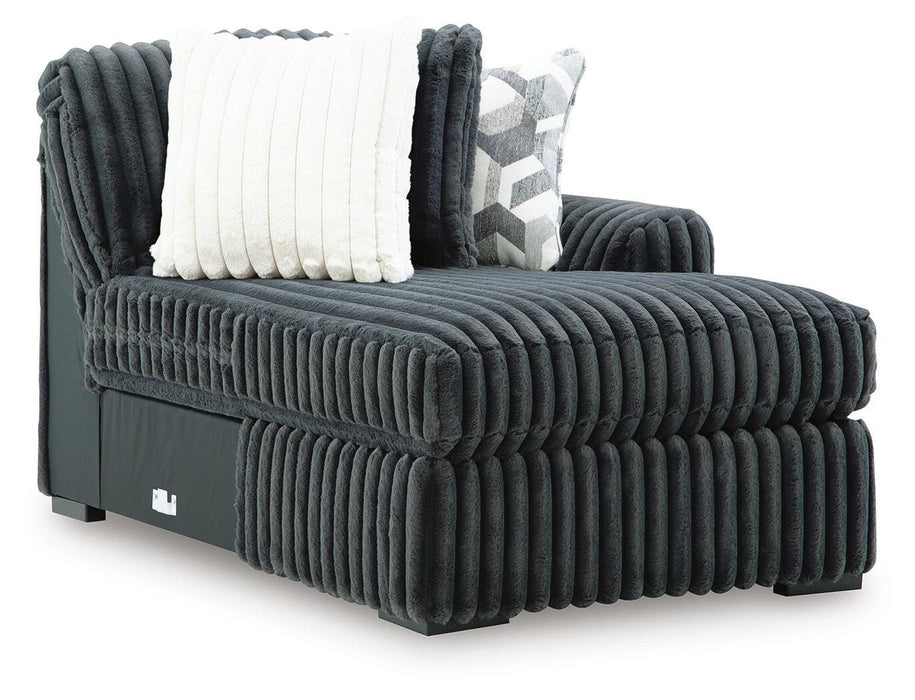 Midnight-Madness Sectional with Chaise