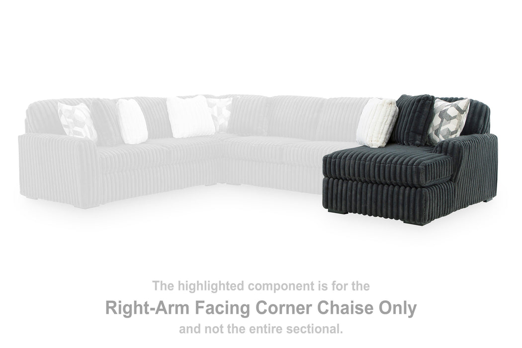 Midnight-Madness Sectional Sofa with Chaise