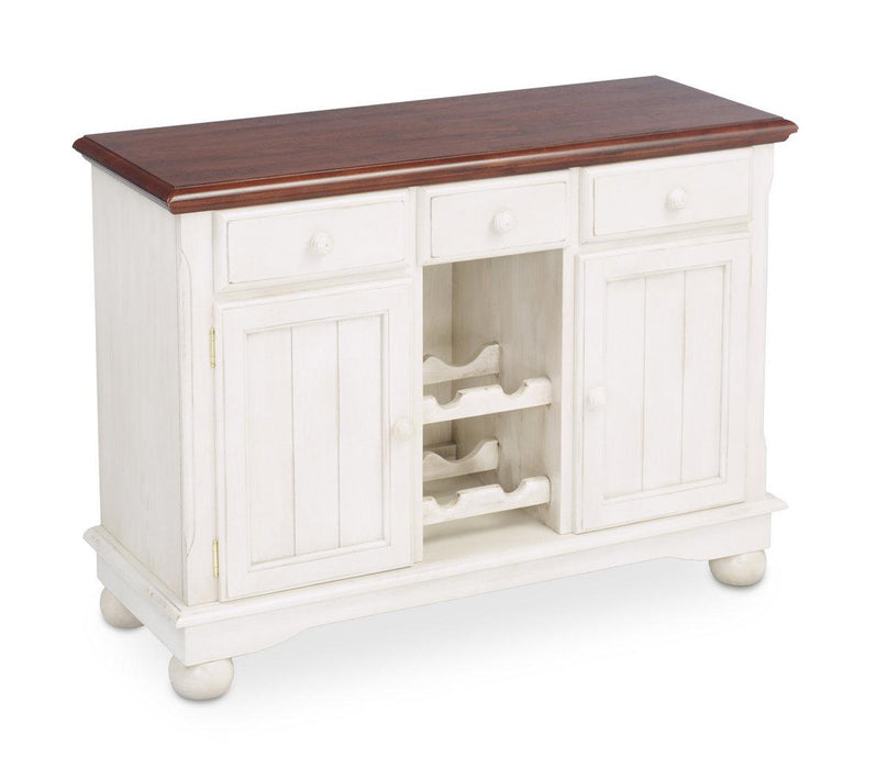 A-America British Isles Server in Merlot/Buttermilk