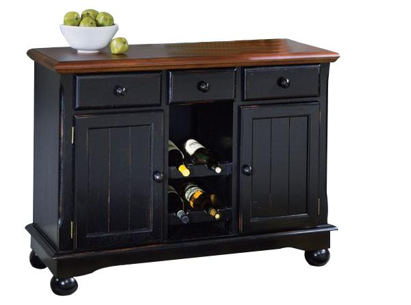 A-America British Isles Server in Oak/Black