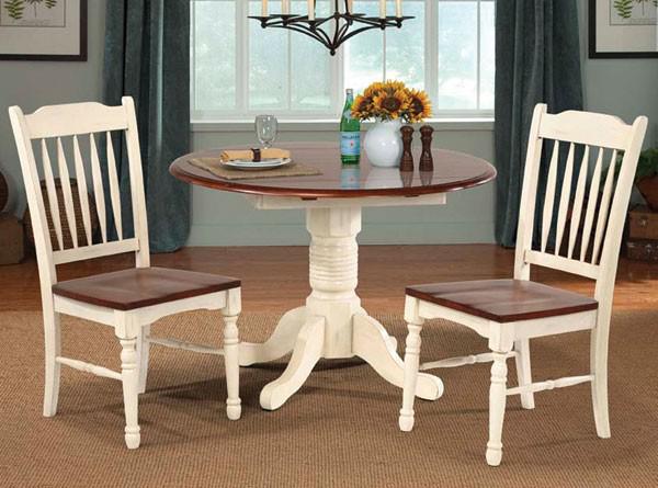A-America British Isles Slatback Side Chair in Merlot/Buttermilk (Set of 2)
