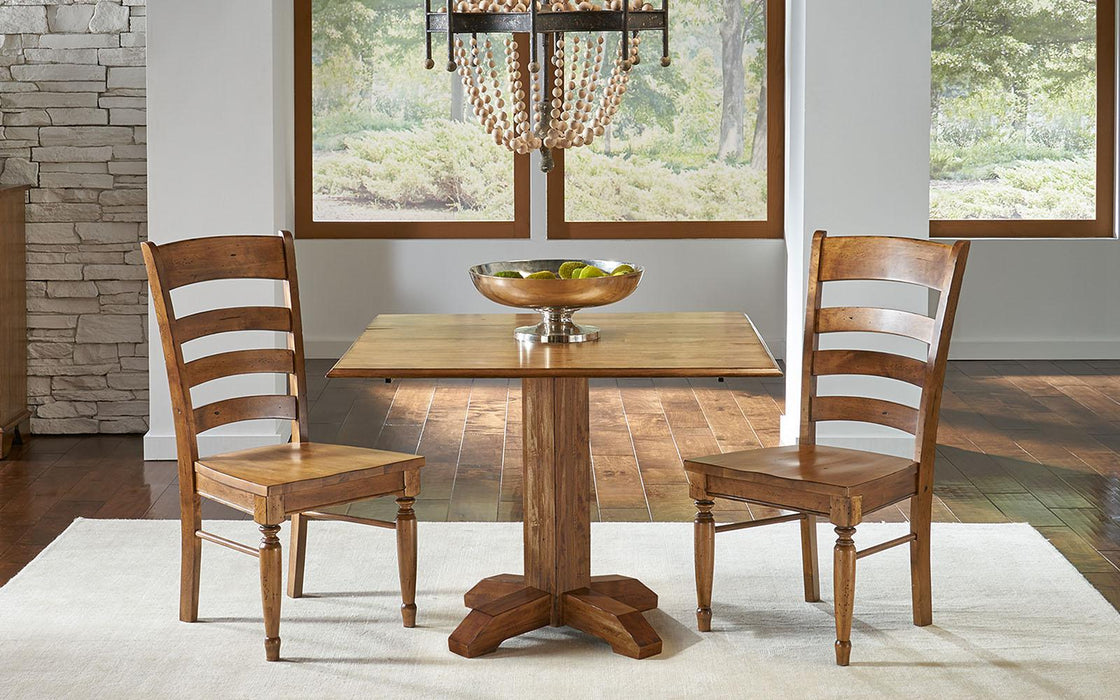 A-America Furniture Bennett Ladderback Side Chair in Smoky Quartz (Set of 2)