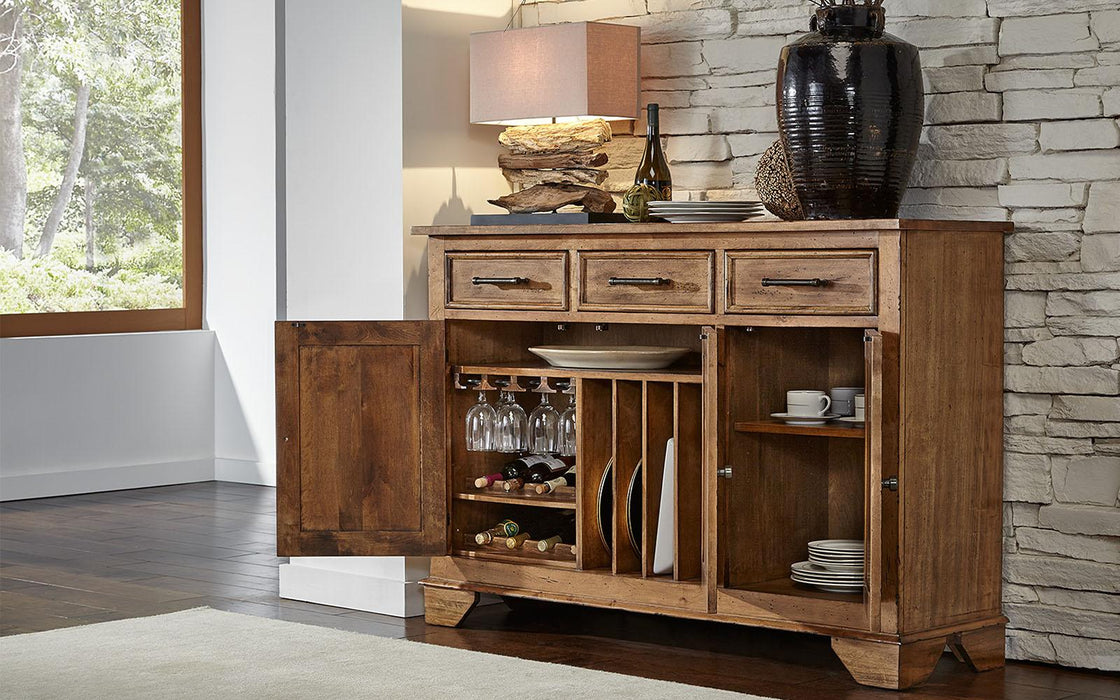 A-America Furniture Bennett Server in Smoky Quartz