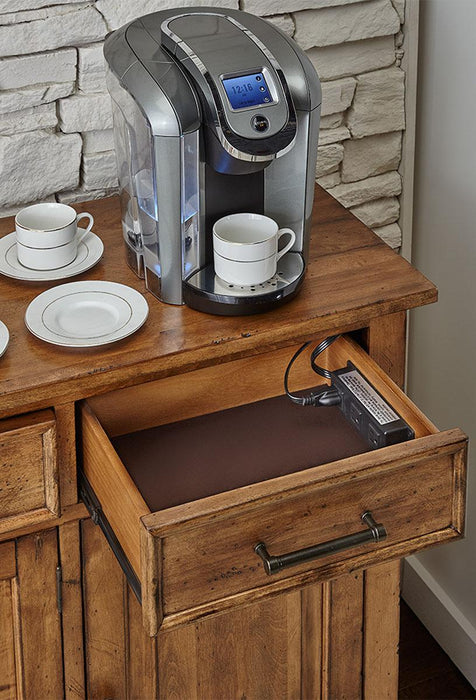 A-America Furniture Bennett Server in Smoky Quartz