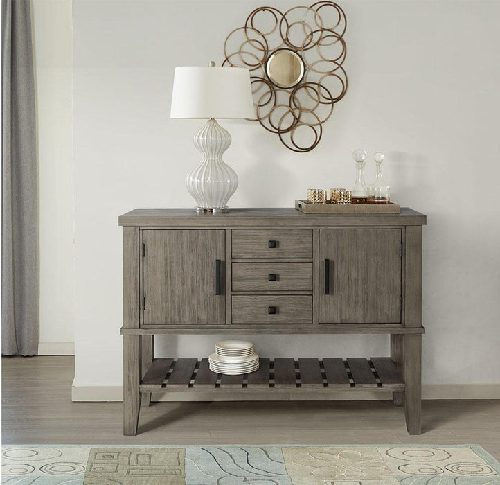 A-America Furniture Huron 51 Server in Distressed Gray