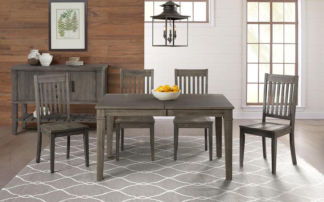 A-America Furniture Huron Leg Table in Distressed Gray