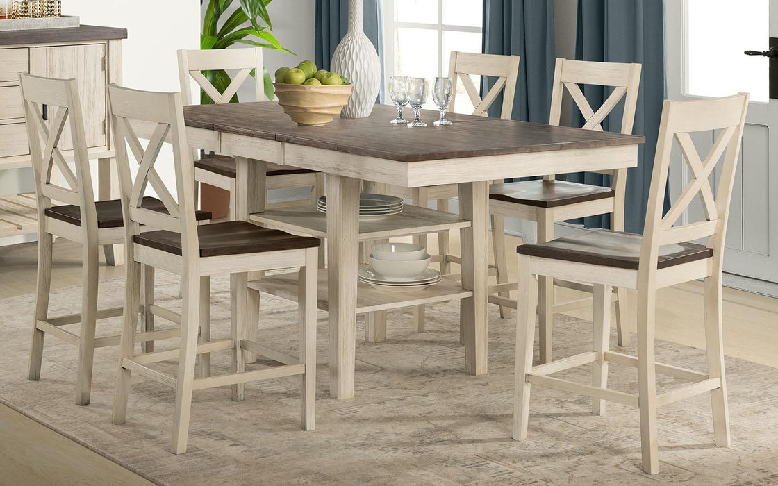 A-America Furniture Huron X-Back Barstool in Coffee (Set of 2)