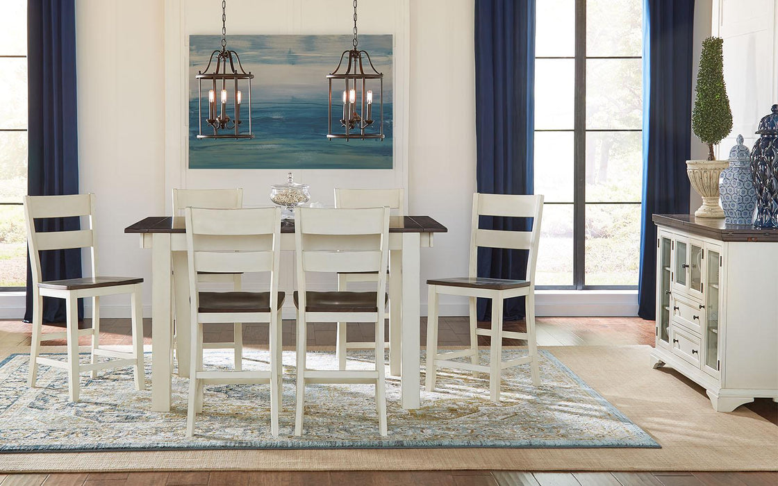 A-America Furniture Mariposa Gathering Table in Coffee