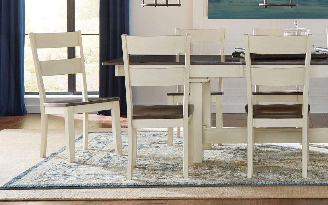 A-America Furniture Mariposa Ladderback Side Chair in Coffee (Set of 2)