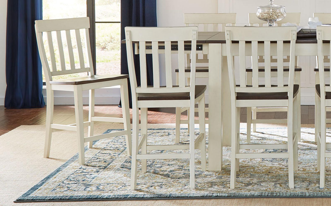 A-America Furniture Mariposa Slatback Barstool in Coffee (Set of 2)