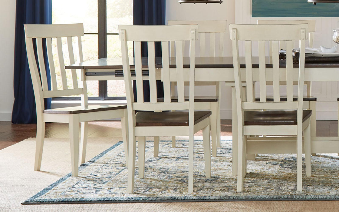 A-America Furniture Mariposa Slatback Side Chair in Coffee (Set of 2)