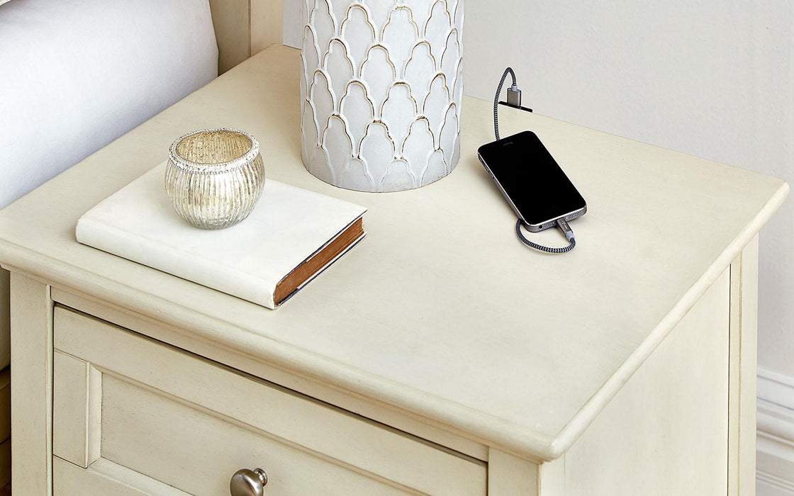 A-America Furniture Northlake Nightstand in White Linen