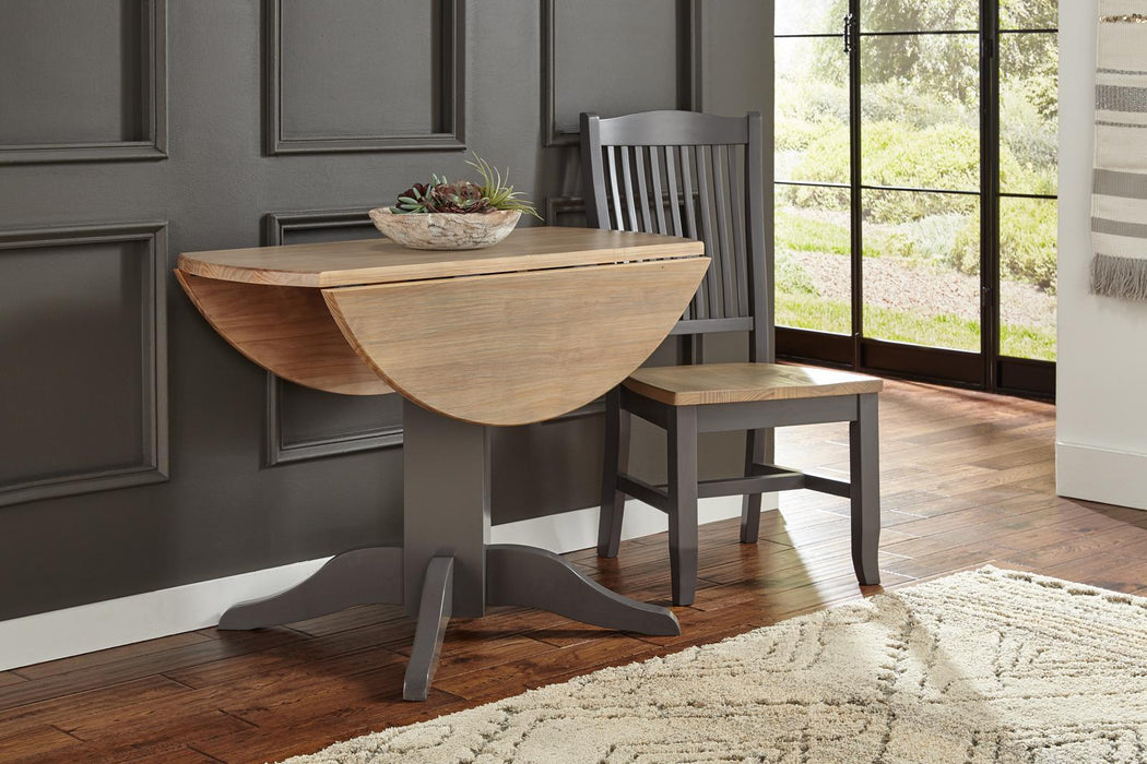 A-America Furniture Port Townsend 42" Drop Leaf Table in Seaside Pine