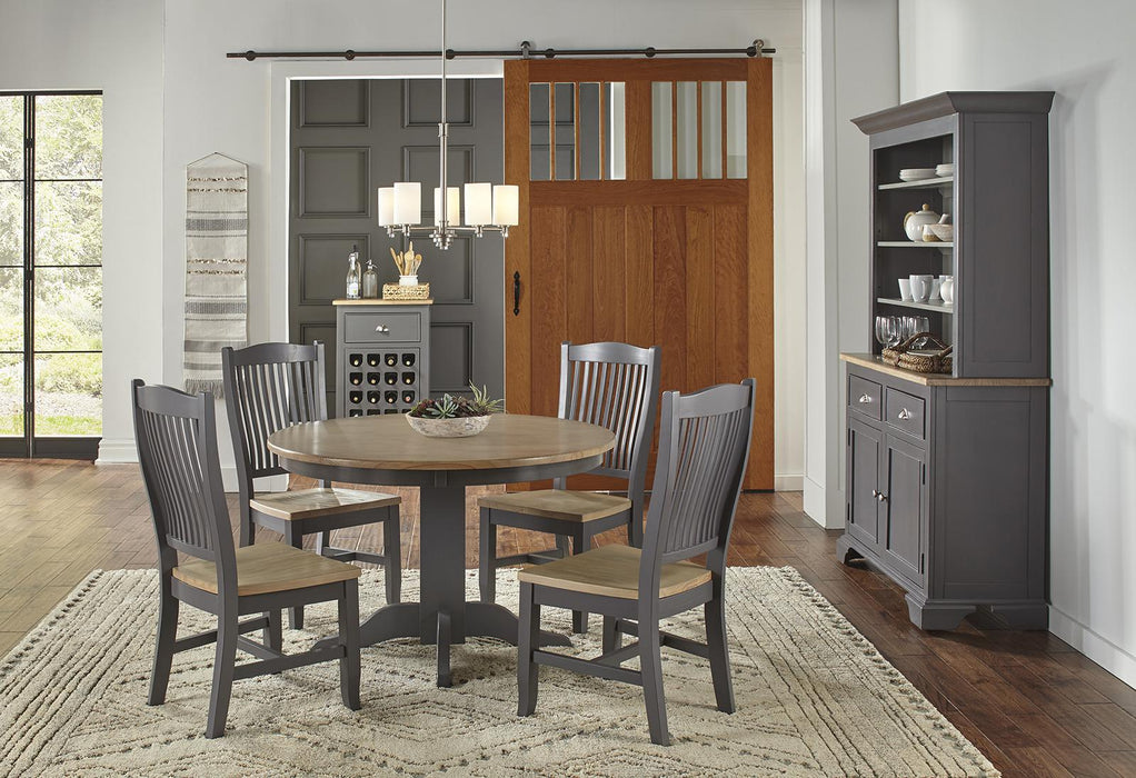 A-America Furniture Port Townsend 48" Round Table in Seaside Pine