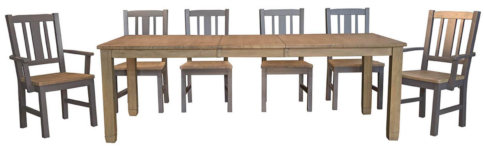 A-America Furniture Port Townsend Leg Table in Seaside Pine