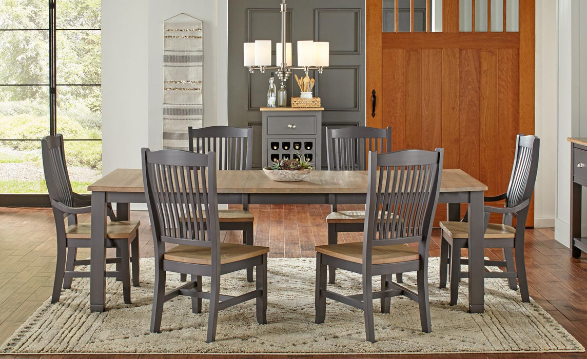 A-America Furniture Port Townsend Leg Table in Seaside Pine