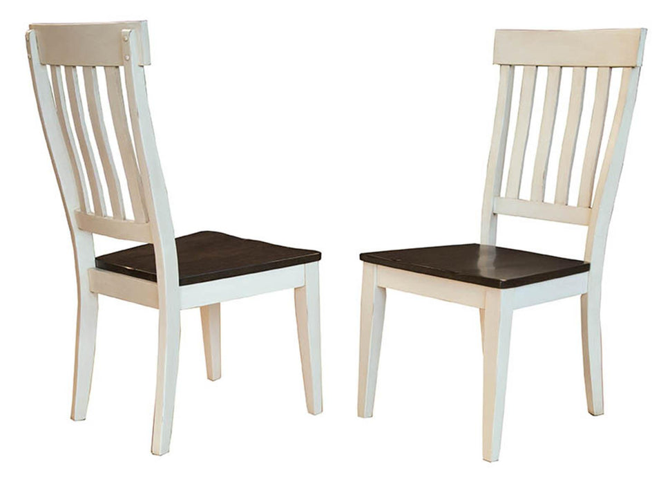 A-America Furniture Toluca Slatback Side Chair in Cherry (Set of 2)
