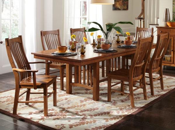 A-America Laurelhurst Slatback Side Chair in Mission Oak (Set of 2)