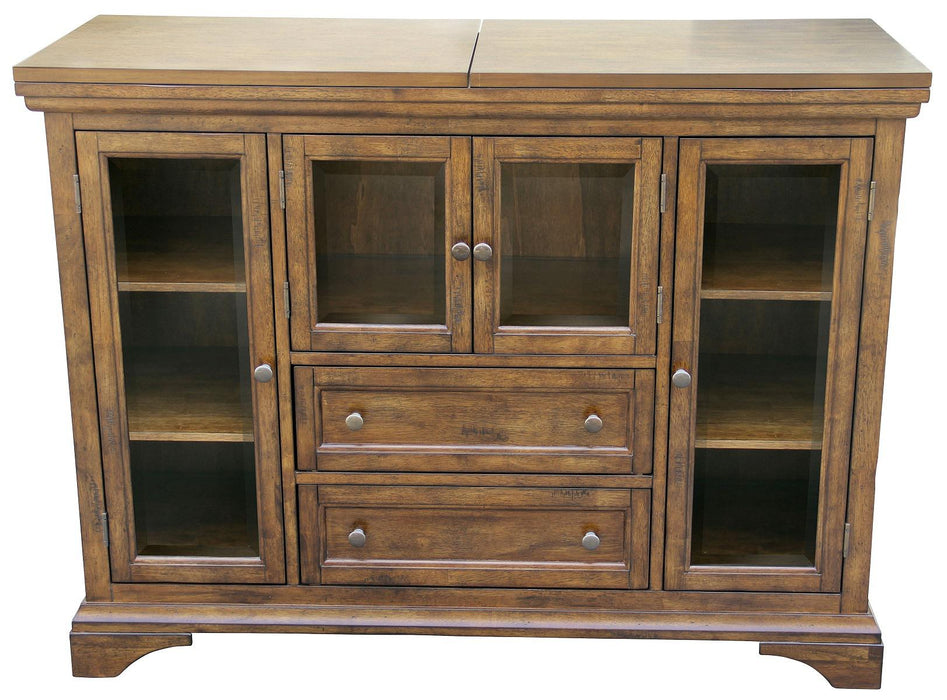 A-America Mariposa Flip Top Server in Rustic Whiskey
