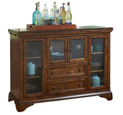 A-America Mariposa Flip Top Server in Rustic Whiskey