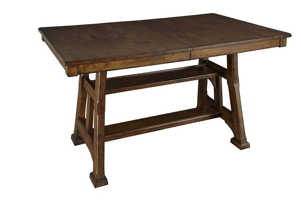 A-America Ozark Gathering Height Trestle Dining Table in Mango