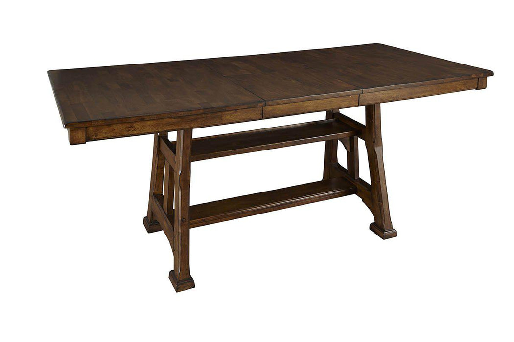 A-America Ozark Gathering Height Trestle Dining Table in Mango