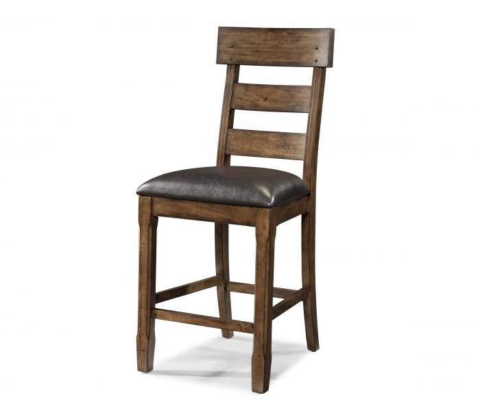A-America Ozark Plank Counter Height Chair in Mango (Set of 2)