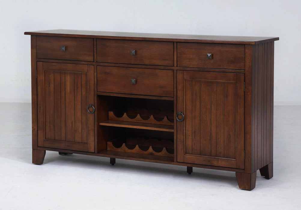 A-America Toluca Wide Server in Rustic Amber